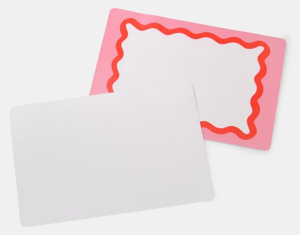 Sinsay - Hullámos mintájú tányéralátét 2 pack - piros