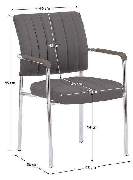 Konferencia szék Flos (taupe + króm)