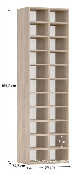 Cipőtároló Iglos (sonoma tölgy)