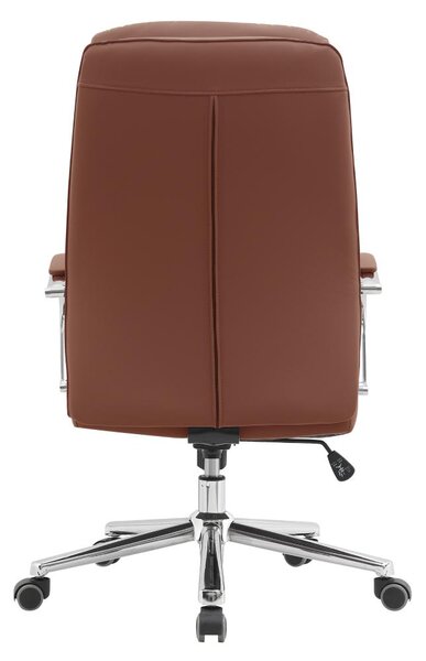 Irodai fotel Adonyx (barna camel + króm)