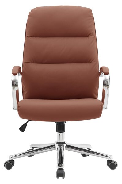 Irodai fotel Adonyx (barna camel + króm)