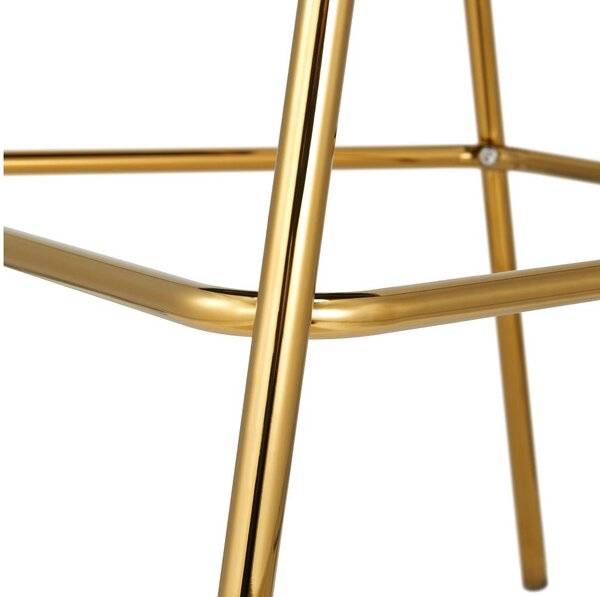 Bárasztal Dasmona 2 (sivohnedá + gold chróm zlatý)