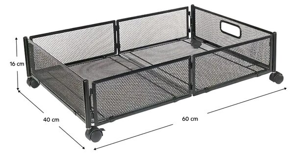 Rendszerező az ágy alá Tomka 1 (fekete)