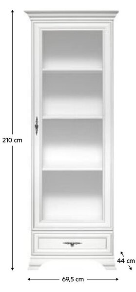 Vitrin Kuito REG1W1S (alpesi fehér)