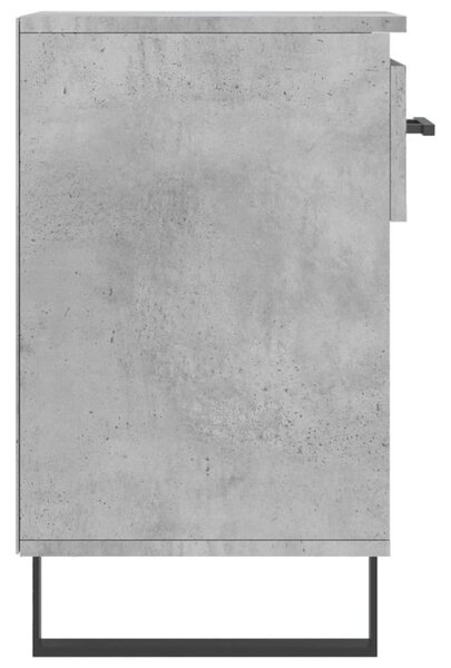 Betonszürke szerelt fa cipőszekrény 102x36x60 cm (831376)