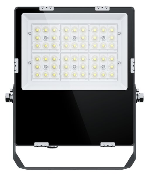 LED reflektor , kültéri , 100w , természetes fehér , 160 lm/w , Lumileds LED , slim , fekete , IP66 , 5 év garancia , LEDISSIMO TECHNICAL
