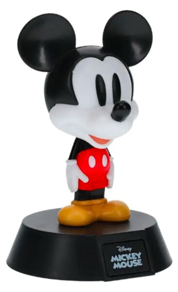 LED dekoráció , éjjeli lámpa , asztali lámpa , 3D hangulatvilágítás , Mickey egér , 10 cm , 2db AAA , Disney