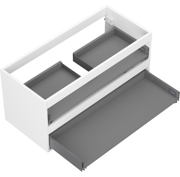 Mexen Box-A, fali szekrény 100 cm, 2 fiók, matt fehér, 91AX0-1000-470-2-01