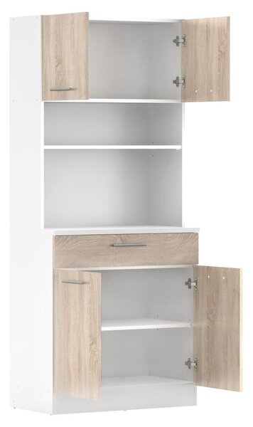 Konyhaszekrény Domini NEW (fehér + sonoma tölgy)