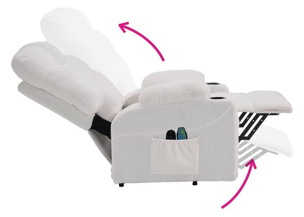 Masszázsszék Hipocresias (fehér)