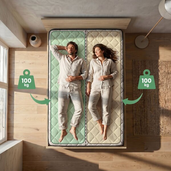 AKORD Sonoma Ágy 140x200 cm Fémvázas Felemelhető Ráccsal és Rugós Matraccal Sonoma Tölgy
