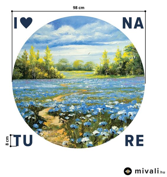 Falmatricák - Tájfestés felirattal