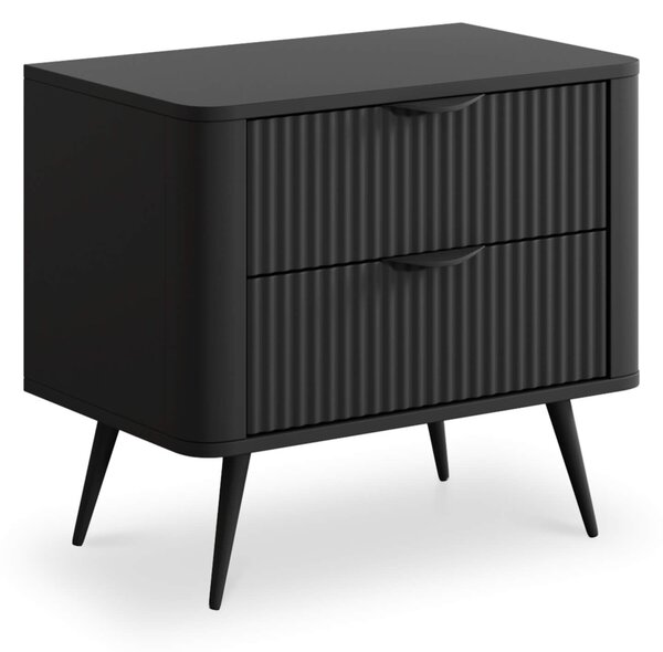 LANTE G2s retro éjjeliszekrény - fekete