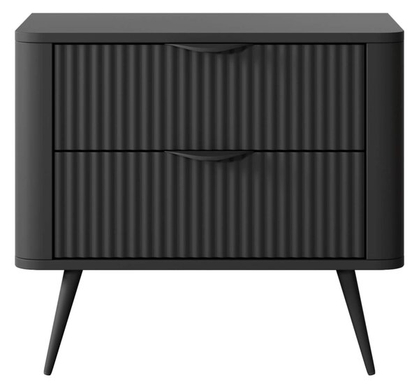 LANTE G2s retro éjjeliszekrény - fekete