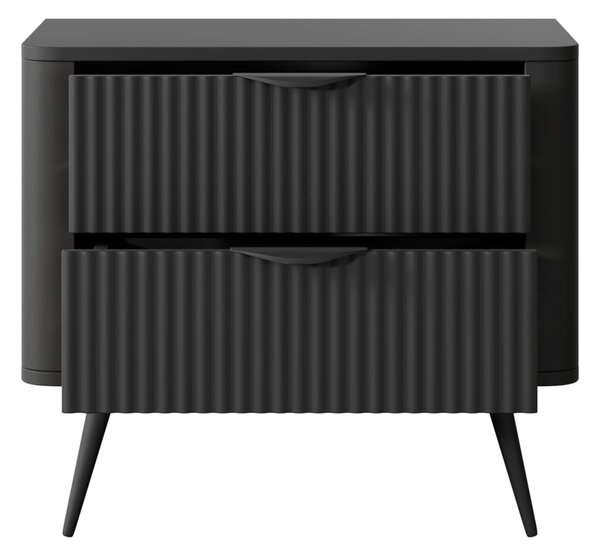 LANTE G2s retro éjjeliszekrény - fekete