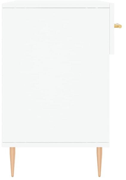 Fehér műfa cipőpolc 102x35x55 cm (829724)