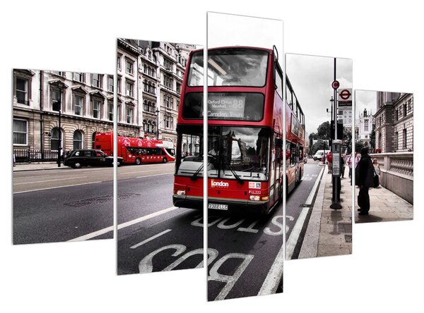 Londoni bus képe (150x105 cm)