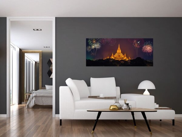 Ázsiai tűzijáték képe (120x50 cm)