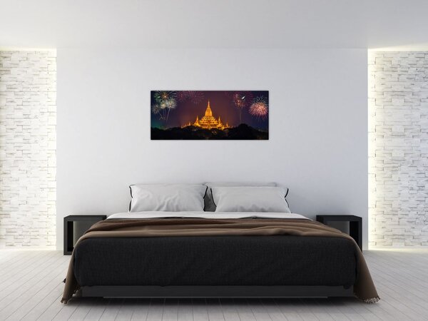 Ázsiai tűzijáték képe (120x50 cm)