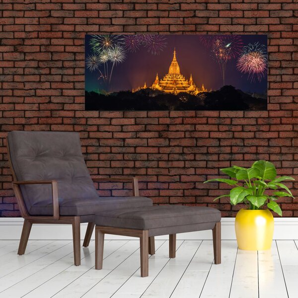 Ázsiai tűzijáték képe (120x50 cm)