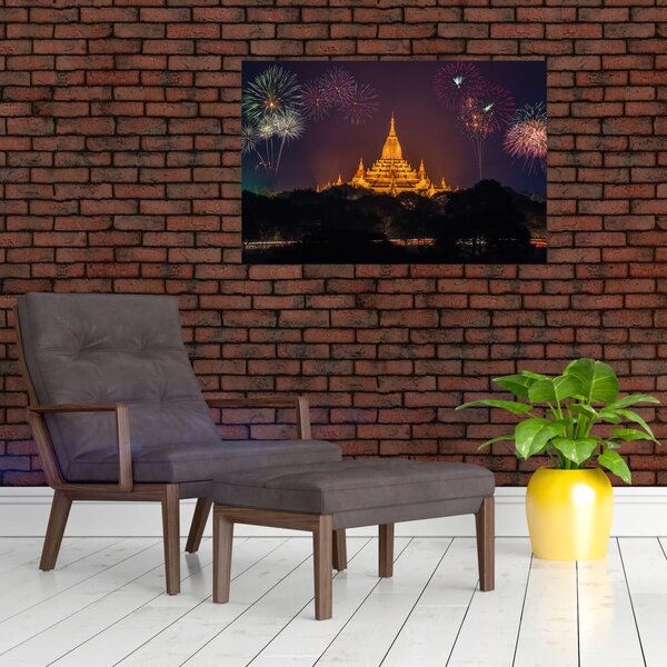 Ázsiai tűzijáték képe (90x60 cm)