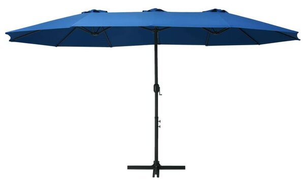 VidaXL kék kültéri napernyő alumíniumrúddal 460 x 270 cm