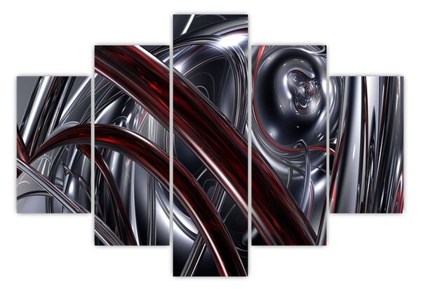 Szürke absztrakció kép (150x105 cm)
