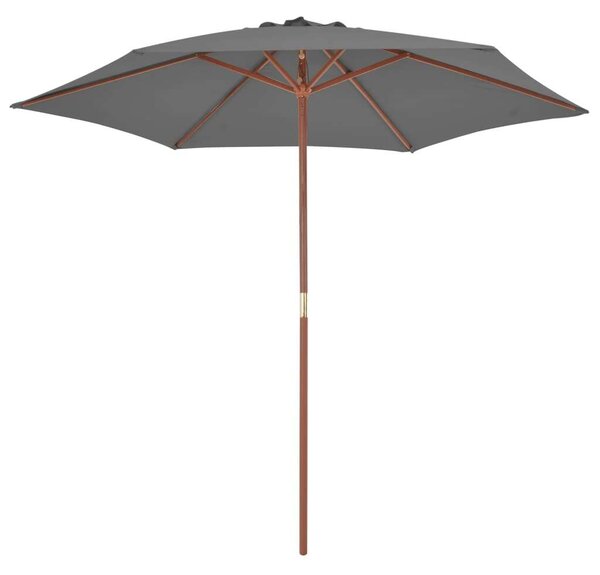 VidaXL Kültéri Napernyő - Antracit Szürke - 270 cm