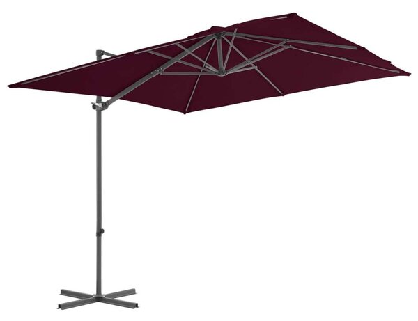VidaXL Konzolos Napernyő - Bordó - 250x250 cm