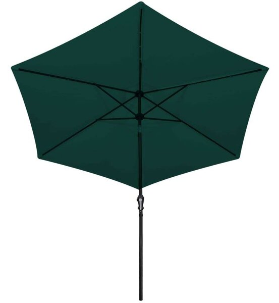 Napernyő - 3m Zöld LED - Kert - 300cm