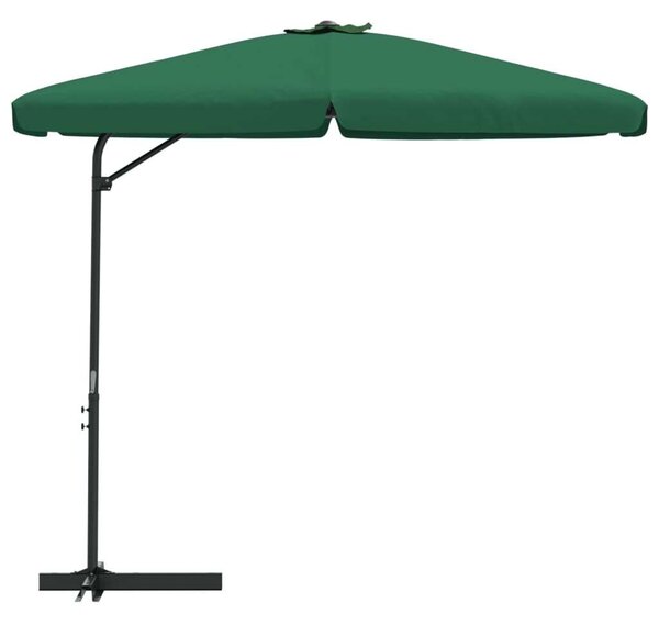 VidaXL zöld kültéri napernyő acélrúddal 300 cm