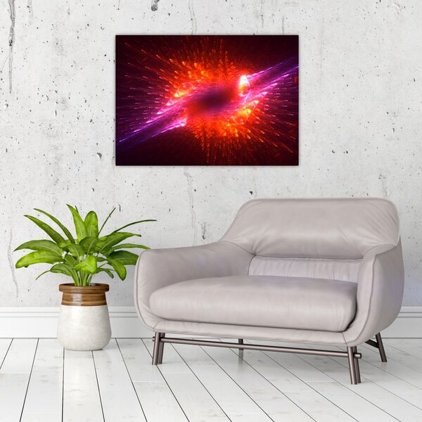 Modern tüskés absztrakció képe (70x50 cm)