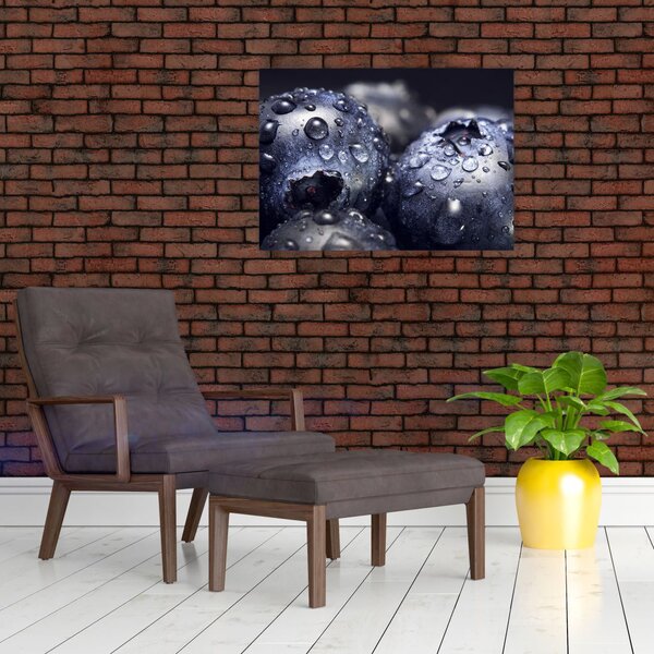 Vízcseppekkel ellátott gyümölcs képe (70x50 cm)
