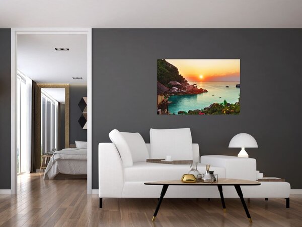 Gyönyörű strand képe (90x60 cm)