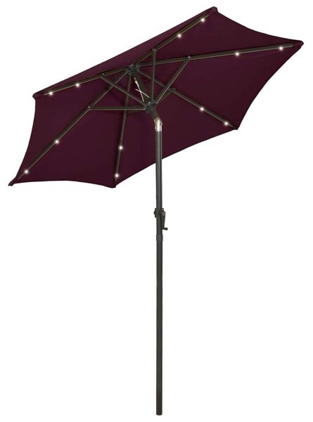 Napernyő - Bordó - Alumínium - 200x211cm - LED