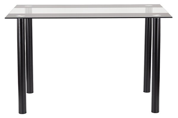 Riona 120 cm szögletes üveg étkezőasztal