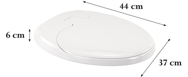 Rion Soft Close 2 az 1-ben WC ülőke szűkítővel műanyag fehér