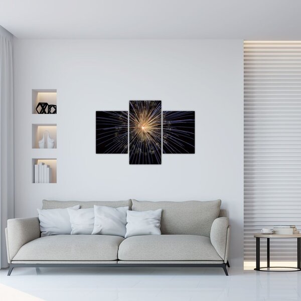 Tűzijáték képe (90x60 cm)