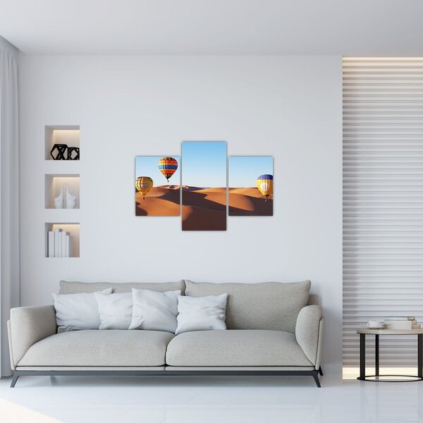 Kép - Repülő léggömbök a pusztában (90x60 cm)