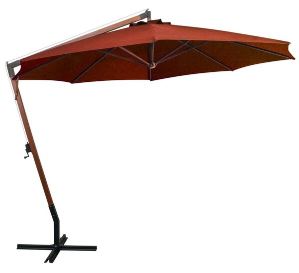 VidaXL Kertre Akasztós Napernyő - Terrakotta - 3,5x2,9m