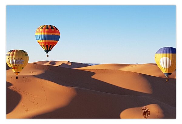 Kép - Repülő léggömbök a pusztában (90x60 cm)