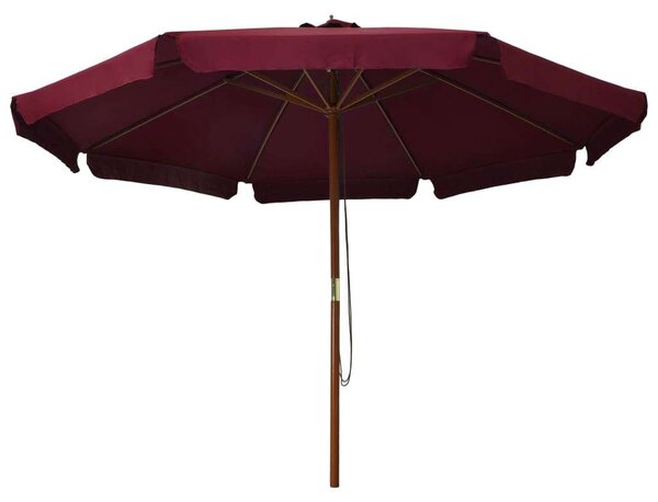 VidaXL Kültéri Napernyő - Burgundi Vörös - 330 cm