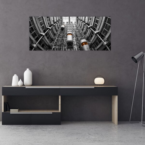 Lift az épületben képe (120x50 cm)