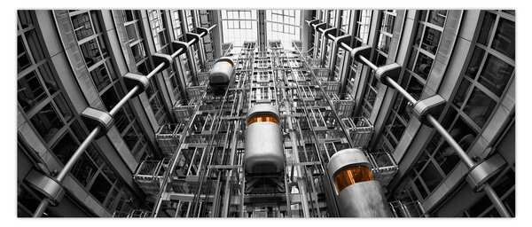 Lift az épületben képe (120x50 cm)