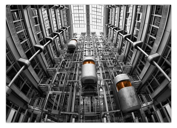 Lift az épületben képe (70x50 cm)