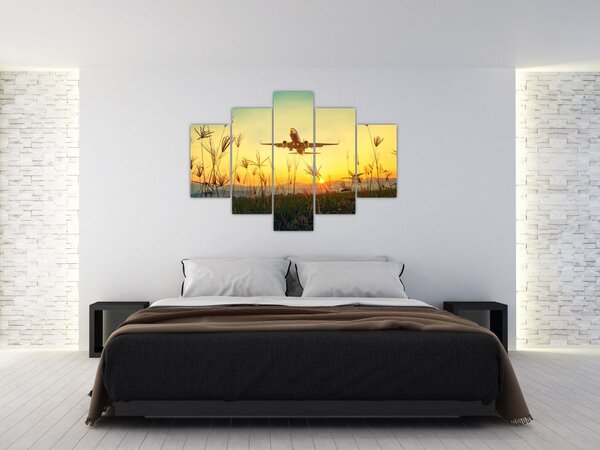 Kép a repülőgép felszállásáról (150x105 cm)