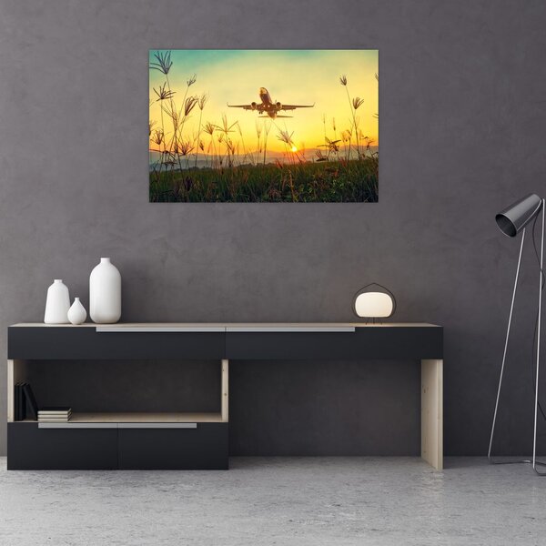 Kép a repülőgép felszállásáról (90x60 cm)