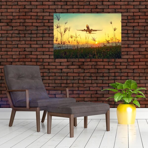 Kép a repülőgép felszállásáról (90x60 cm)