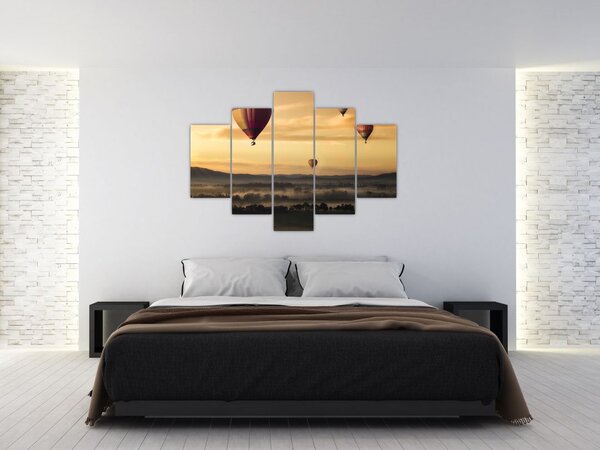 Kép - repülő léggömbök (150x105 cm)