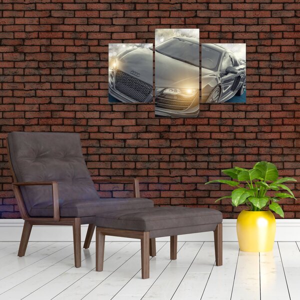 Audi autó képe - szürke (90x60 cm)